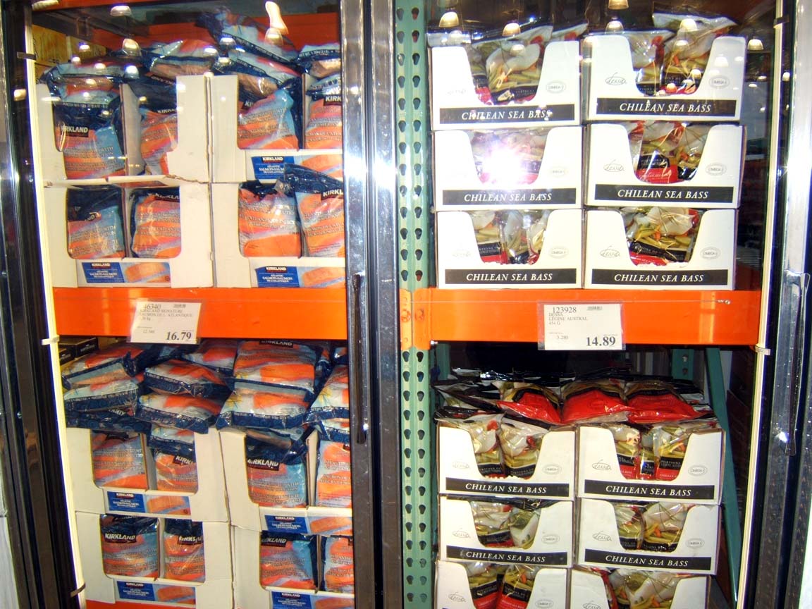 Seafood retail display
